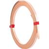 BENECREAT 6 m (19,7 piedi) Filo piatto in rame puro da 32 calibri/0,2 mm, filo piatto da 3 mm per montaggio di gioielli resistente all'ossidazione per la creazione di gioielli fai da te