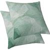 ggaimwf Fodere per cuscini astratti Arte moderna Menta verde Effetto Lino Cuscini decorativi per Divano Salone Decorazioni per la casa All'aperto Patio Cuscini per divano 60x60cm Set di 2