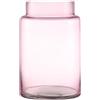 KAYLETIN Grande Vaso di Vetro, Vasi di Fiori Rosa per Bouquet, Vaso Alto in Vetro, Vasi a Bocca Larga per Tavolino da Caffè, Matrimonio, Soggiorno, Arredamento Ufficio, Tavolo da Pranzo, 18 CM
