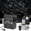 SUNKENET 12W Twinkle&Meteor 2-in-1 RGBW Fibra Ottica, 550pcs*0.75mm*3m Cielo Stellato+Shooting Star Light Kit Con APP Bluetooth/Remote/Controllo Musica, Fibra Ottica Cielo Stellato per Auto/Casa