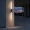 Applique Lineare 24W Luce Indiretta IP65 con LED OSRAM - Corten Colore Bianco naturale 4.000K