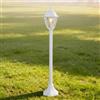 Paletto Lampione Vintage 100cm E27 IP54 Bianco - Serie Alfieri