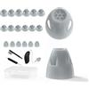 ZarEpsilonyx GN Resound - Cupole per apparecchi acustici aperte, compatibili con apparecchi acustici, a forma di cupola, per apparecchi acustici aperti e smokey (confezione da 18 pezzi)