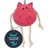 Fuzzl Pickles Maialino in Pelle per Cani 15x15x4 cm