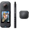 Insta360 X4 Air Pack Snowboard Nero grafite- Videocamera impermeabile e leggera 165g 8K 360, selfie stick invisibile, lenti sostituibili, prima registri poi inquadri, cover antivento, stabilizzazione