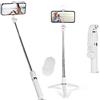 Flintronic Bastone Selfie Treppiede, Bastone per Selfie, 90cm Selfie Stick Estensibile con Luci/Telecomando Wireless/Rotazione a 360°, Compatibile con iPhone Smartphone Samsung, Action Camera