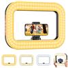 Zeadio Ring Light Selfie Portatile con Impugnatura Luminosa e Supporto Telefono, Luce Video Dimmerabile 2500K-8500K, Luce di Riempimento per Vlogging, TikTok, Trucco, Live Streaming, Fotografia ecc
