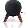 Counlisha Supporto in vero legno per Homepod Mini (2020 rilasciato), treppiede in legno con telaio in metallo, supporto stabile sicuro con cuscinetto in silicone antiscivolo protegge bene il mini altoparlante