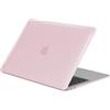 EooCoo Compatibile con Cover Macbook Air 13 M1 2020 2019 2018 A2337 A2179 A1932, Protettiva Custodia Rigida in Plastica per Air 13,3 Pollici Retina Display e Touch ID - Cristallo Rosa