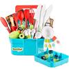 NutriChef Accessori Cucina Bambini, Grembiule Cucina Bambino, Cappello da Cuoco, Set Completo Cucina e Pasticceria con Coltelli Nylon, Utensili e Gadget, Regalo 4+ Anni