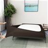 ALYVIA SPRING Box Spring Cover Queen Size - Gonna da letto in tessuto elastico avvolgente su 4 lati per hotel e casa - Queen/Cal Queen, marrone