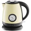 Emerio WK-109795.2 Bollitore Elettrico, 2000 W, 1 Liter, Polimeri, Beige/Nero