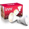 innr Lampadina Smart GU10 Zigbee, Funziona con Hue* e Alexa (Bridge Richiesto), Faretto Luce Bianca Calda e Fredda, Lampadine Dimmerabile, Lampadine LED, 470 lumen - 2 pezzi