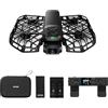 HOVERAir X1 PRO Action Cam Volante, drone 4k pieghevole con 10+ Modalità di Volo Completamente Automatiche, 42 KM/H Velocità di Follow, Vola Ovunque con OmniTerrain(Basic Combo)&beacon&joystick