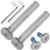 OTFAITP M8 Set di viti e bulloni con filettatura interna a esagono da 40-76 mm, set di assortimento per parti di scooter per bambini per riparazione di scooter a 2 - 3 - 4 ruote, assi anteriori e