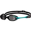 ARENA Occhialini da nuoto unisex per adulti Cobra Swipe Racing, per uomini e donne, in policarbonato, lenti non specchiate, design idrodinamico, fumè/pavone