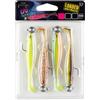 Fox Rage Slick Shad Mixed UV Colour Pack Loaded - 4 pesci in gomma, peso/lunghezza/amo: 10 g - 11 cm - misura 3/0