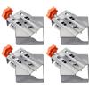LgowithU 4 tenditori angolari a 90 gradi, con pino swing, manico singolo, in acciaio inox, morsetto angolare per lavori in legno, ingegneria, cornice portafoto