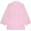 YAMAMAY - Maglia del Pigiama Maniche Lunghe, Donna, Rosa, Pois, 50% Cotone 50% Viscosa