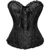 Wikoan Corsetto Donna Sexy Corsetti Bustino Elegante Corsetto da Donna Corsetti Stringivita Halloween,Nero,XL