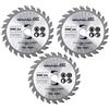 HobbyPower24 3 dischi da taglio 76 x 10 mm 10,8-12 V per legno, plastica, alluminio, mini sega circolare