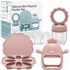 CLDY Contenitore per alimenti per bambini, ciuccio per frutta, dispenser di alimenti per frutta in silicone, ghiaccioli per dentizione latte materno per bambini, senza BPA, adatto per l'alimentazione