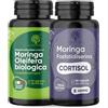 RedMoringa LOW CORTISOLO - Fosfatidilserina 450 mg + Moringa Oleifera BIO | Per abbassare il Cortisolo, Pancia da Stress | Integratore Memoria e Concentrazione | 150 Capsule Vegetali Made in Italy | RedMoringa