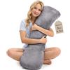 ODOXIA Cuscino Ponderato Per Il Corpo 3 Kg | 104 * 30 CM | Dormi Meglio & Ritrova La Calma | Weighted Body Pillow Relax | Cuscini Ponderati Per Adulti | Rivestimento Morbido, Lavabile