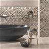 RE-COVERTILES - Adesivi Piastrelle Cucina Bagno Mattonelle adesive in PVC Impermeabili Antigraffio Stickers Decorazione Parete Cementine Peel and Stick - Modello 10 Pz 20x20 cm PS00154 Made in Italy