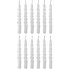 Bloomingville - Twist Candles 11 cm White 12 pc (82055502)