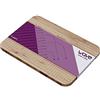 Trebonn - Wave Chop & Slide, Tagliere in Legno di bambù Sagomato per Facilitare Le Operazioni di Taglio E Canale Raccolta Cibo 30 x 20 Cm