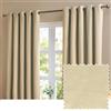 furn. The Ultimate Velvet oscuranti occhielli coppia di tende - Tende in velluto opaco termico morbide ed eleganti che bloccano la luce (Naturale - 117x137cm)