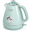 Hazel Quinn Bollitore Elettrico, Bollitore Elettrico Vintage Con Termometro, Acciaio Inossidabile E Privo Di BPA, Base Cordless A 360 Gradi, Spegnimento Automatico, 1.7 Litri, 2200 Watt - Verde Menta