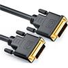 deleyCON 1m DVI 24+1 - DVI-D Dual Link - HDTV 1080p Full-HD 3D Ready - Adattatore Monitor con Ferrite - Nero