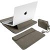 MiRowy 13-14 Pollici Custodia per PC Portatili, con Funzione Supporto Borse Cover, per MacBook Pro 14 (M5~M1, Pro/Max), MacBook Air/Neo 13/13,6 (M5~M2), iPad Air/Pro, Surface (13-14 | Marrone Grigiastro)