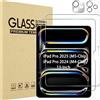 ProCase 2 Pezzi Pellicola iPad Pro 13 Pollici M5 2025/M4 2024 con 2 Protezione Obiettivo Fotocamera abbinata ai colori dell'iPad, Vetro Temperato per iPad Pro 13 -Argento