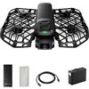 HOVERAir X1 PRO Action Cam Volante, drone 4k pieghevole con 10+ Modalità di Volo Completamente Automatiche, 42 KM/H Velocità di Follow, Vola Ovunque con OmniTerrain(Standard)&power case