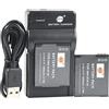 DSTE DMW-BCM13E Li-Ion Batteria (2-Pacco) e Caricabatterie USB per Panasonic Lumix DmC-FT5 DmC-TS5 DMC-TZ37 DMC-TZ40 DMC-TZ41 DMC-ZS27 DMC-ZS30
