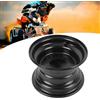 Aramox 6 Pollici Cerchio per Go Kart 145/70-6 Lega di Alluminio Nero Rivestimento Anti-Erosione Design a 3 Fori per ATV Quad Dirt Bike Ride on Mower