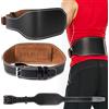 awagas Cintura per sollevamento pesi, larghezza 14 cm, cintura per allenamento, 11 fori regolabili, per allenamento della forza, bodybuilding, esercizi di fitness, squat profondi