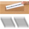 SIYOMG Etichette adesive per mensole, 100 pezzi, 11 x 3 cm, in plastica trasparente, per cestini, etichette con nome, espositori per mensole, per supermercato, ufficio, casa