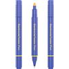 rayoner Rilevatore di banconote false 3 unità Pennarello banconote false 2in1 Rilevatore di banconote false e penna blu - Rivelatore banconote false professionale adatto a tutte le banconote in Euro Dollaro