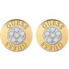 Guess ORECCHINI NODO AMORE, Eine Größe, Acciaio inossidabile, Cristallo