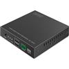 Digitus HDMI Fiber KVM IP Extender Ricevitore per DS-55348 - UHD 4k 60Hz - HDMI 2.0 - Portata MM 300 m e SM 40 km - 2x USB per mouse, tastiera - Punto a punto - Nero