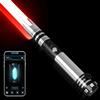 ELESKOCO Spada Laser Dueling a Controllo di Movimento con APP, Spada Laser RGB con 16 Colori Cambiabili e 16 Suoni, Spada Laser LED per Adulti e Adolescenti, Duelli Intensi, Ricarica USB-C, Nero