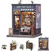 Endless Limit Book Nook Kit, Casa delle bambole fai da te in miniatura casa con custodia antipolvere e luce LED, 3D puzzle, set creativo come idea regalo (John's Hair Salon)