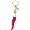 Italysmani Portachiavi Corno Portafortuna Fatto a Mano con Gobbetto - Doratura 24Kt - Made in Italy - Italian Lucky Horn