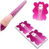 LEA-SHALL Cartine Stiletto Lunghe per Ricostruzione Unghie Professionali, 100 Pezzi Nail Art Per Unghie Gel Semipermanente Cartine Passione Unghie Nail Form Dotate Di Millimetraggio Manicure