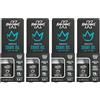 King of Shaves Olio da Barba Sensibile per Uomini Quad Pack, Aloe Vera & Tea Tree, Formula Chiara Senza Schiuma, Riduce Irritazioni, Vegano, Formato Viaggio, 4 x 15ml