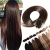 SEGO Extension Capelli Veri Cheratina 100 Ciocche 50g - 60cm 100% Remy Human Hair Umani Indiani Naturali U Tip Hair Extensions senza Clip #2 Marrone Scuro
